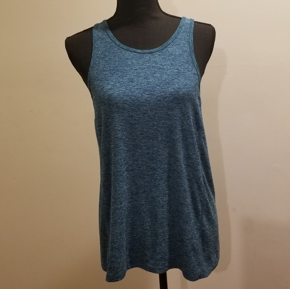 Beyond Yoga Medium Blue Space Dye Shirt